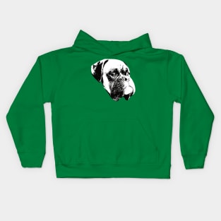 Boxer Dog Face Design - A Boxer Christmas Gift Kids Hoodie